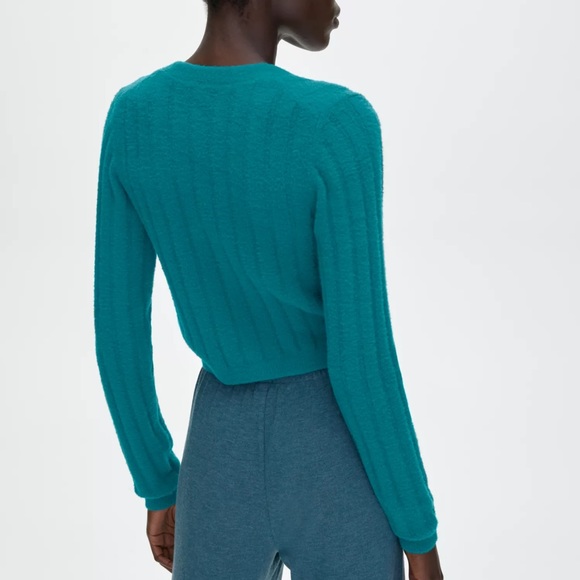 ARITZIA - Wilfred Free - Hush Knit Cardigan - V-neck chenille cardigan - Size M - Picture 4 of 9